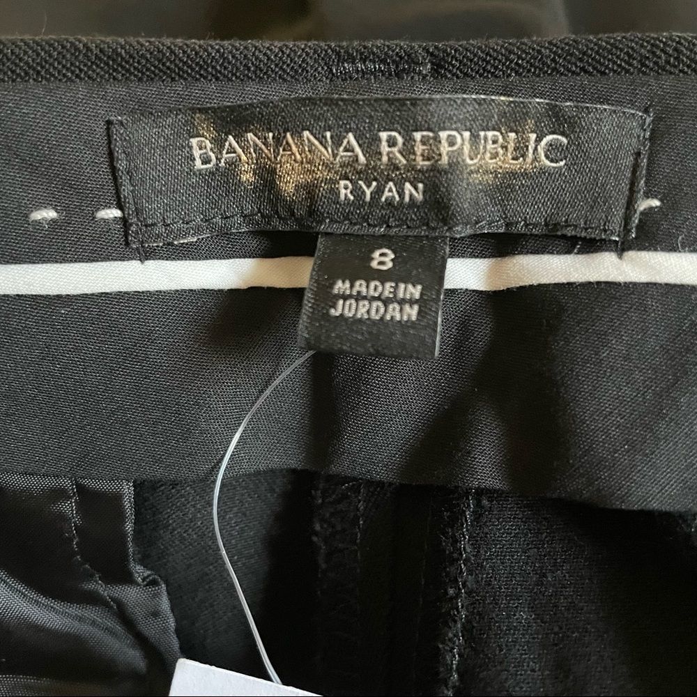 BANANA REPUBLIC Ryan Slim Straight-Fit Pants, Black, Size 8 - Picture 9 of 14